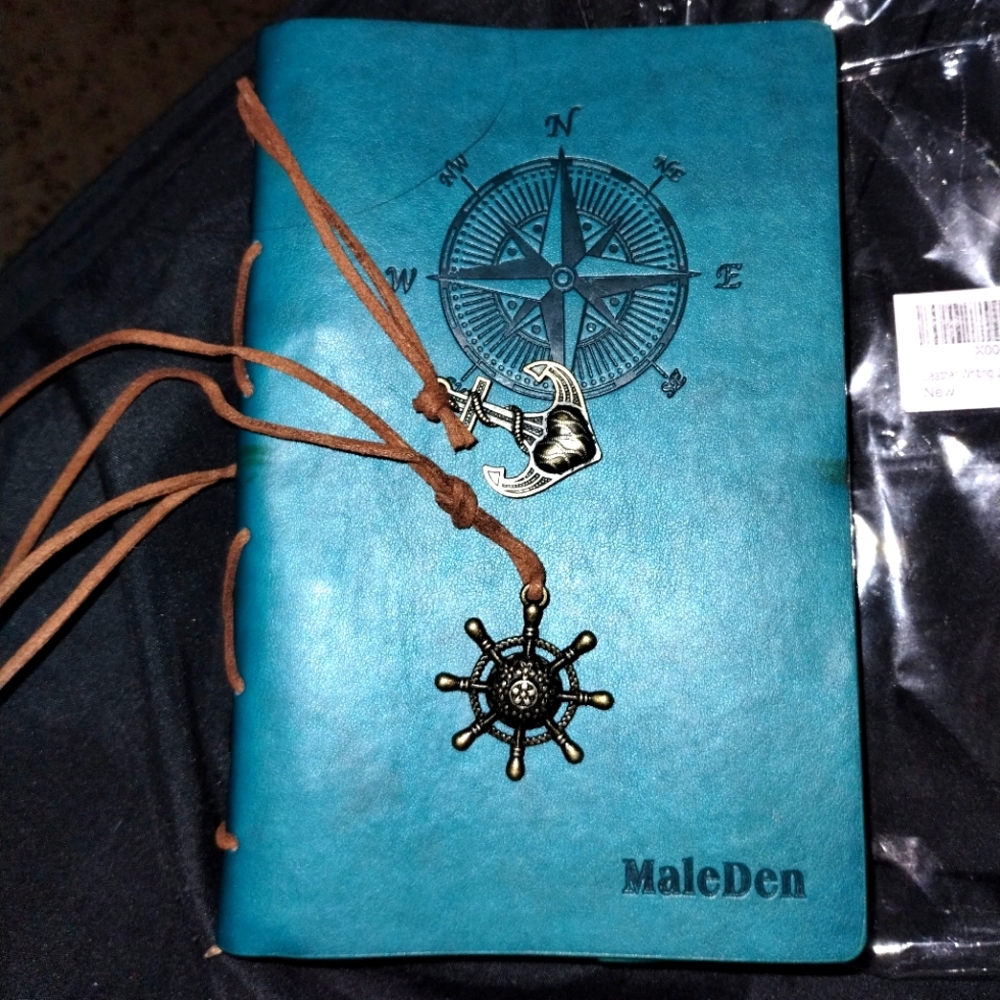 Turquoise Leather Writing Journal